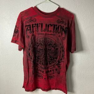 Extra large burnout, Y2K affliction shirt xl